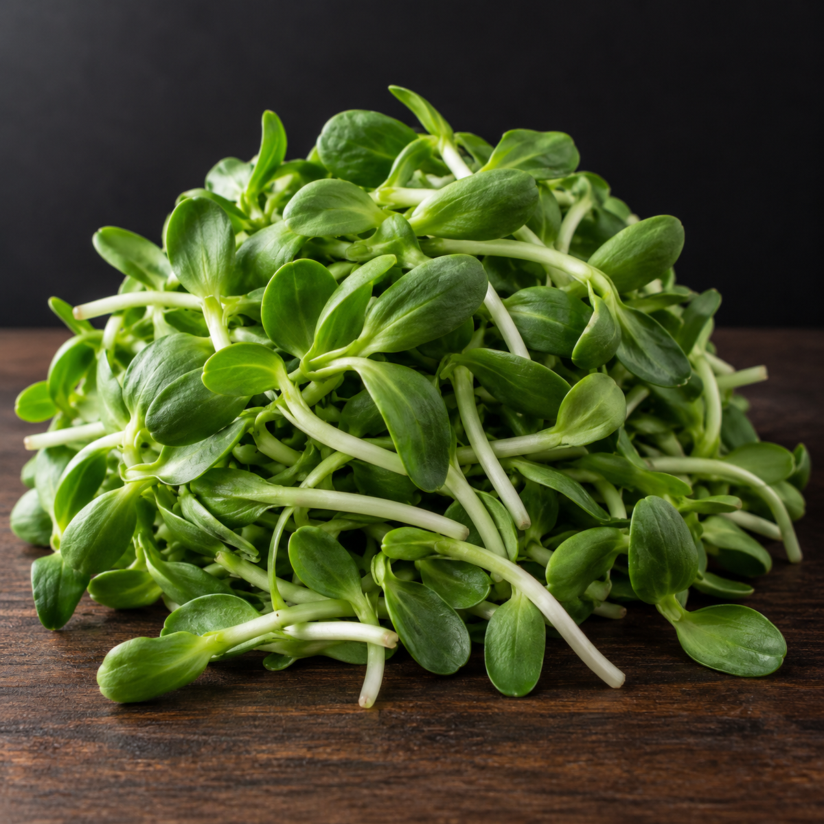 Fresh sunflower microgreens
